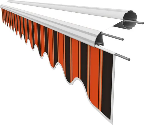 Leudus Markisen Volant für 5m Markisen Markisenbespannung Sonnenschutz Ersatzstoffe Sonnenmarkise fertig genäht (4,85x0.21m, SPD071)