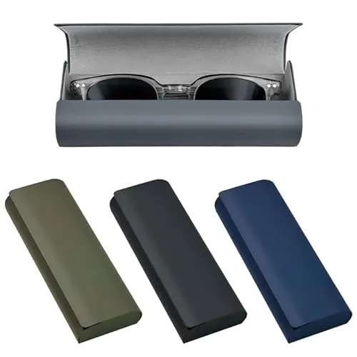 daqoupzi 4 Stück brillenetui，brillenetui hardcase，glasses case，brillen etui，brillen etui hart，sonnenbrillen，sunglasses case，damen，für herre