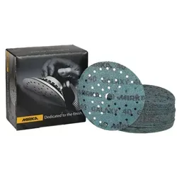 Mirka Galaxy 150mm Grip Multifit P120 - 50 Stück - Zubehör für Elektrowerkzeuge, selbstschärfendes Keramikkorn für lange Standzeit und beeindruckende Ergebnisse auf verschiedenen Oberflächen.