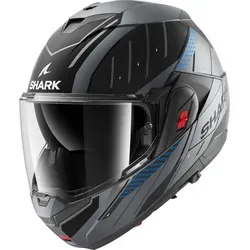 Shark Motorradhelm Oxo Rydger Klapphelm XS (53/54) - Motorradhelm mit klappbarem Design, integriertem Sonnenvisier und kratzfestem Pinlock für optimalen Schutz und Komfort auf der Straße.
