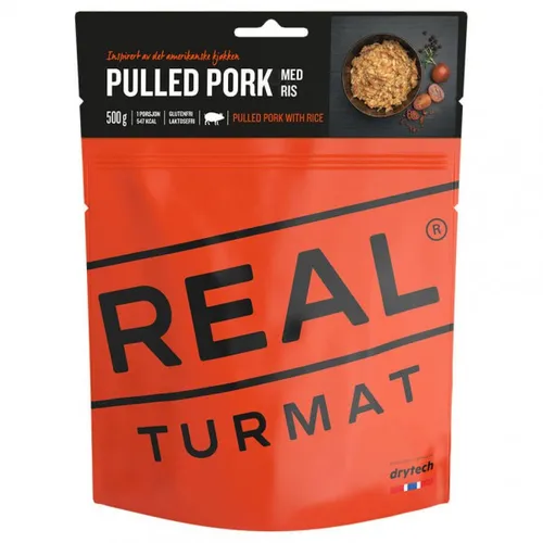 Real Turmat - Pulled Pork with Rice - Expeditionsnahrung Gr 121 g