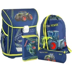 Spirit Schulranzen Set 4-tlg. Cool  Tractor - Blau