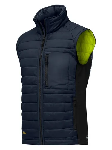 Snickers Workwear AllroundWork Isolator Arbeitsweste Marine | L - Herren-Westen mit optimaler Bewegungsfreiheit und praktischer Brusttasche, ideal für Arbeiten im Freien.