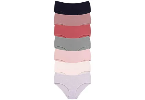 Dominant Taillenslip Damenunterwäsche bequem (7er-Set) aus elastischer Baumwolle