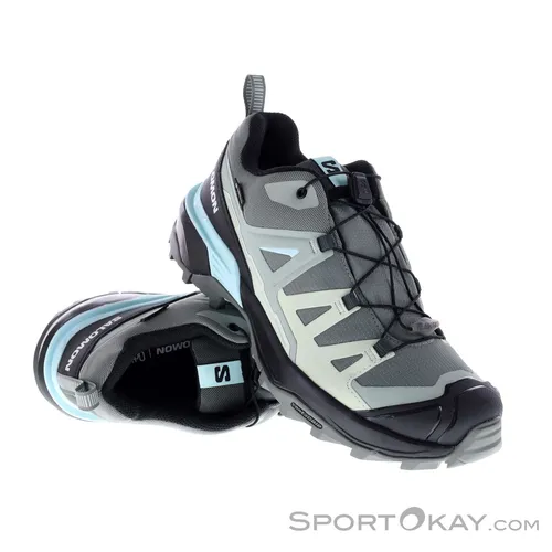Salomon X Ultra 360 GTX Damen Wanderschuhe - Grau - Größe 7 - Wanderschuhe mit Gore-Tex für wasserdichte Atmungsaktivität, ideal für anspruchsvolle Wanderungen und Abenteuer in jedem Wetter.