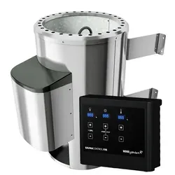 Karibu Saunaofen 3,6 kW Plug & Play mit externer Steuerung von Karibu