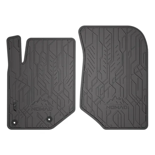 OMAC Fußmatten Gummimatten für DS 3 Crossback 2018-2025 schwarz - 2-teiliges Fußmattenset aus hochwertigem, geruchlosem Gummi, wasserfest und rutschfest. Passgenau für die Vorderseite, idealer Fahrzeugschutz bei jedem Wetter.