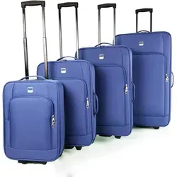 SIGN Reisekoffer 4er Set M/L/XL/XXL - Ultraleicht und Modern - Koffer, 4er Set mit außergewöhnlichem Design und ultraleichtem Gewicht für mehr Reisegepäck. Praktische Innenraumaufteilung mit Taschen und Raumteiler.