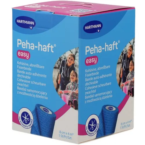 PEHA-HAFT easy Fixierbinde 8 cmx4 m blau 1 St