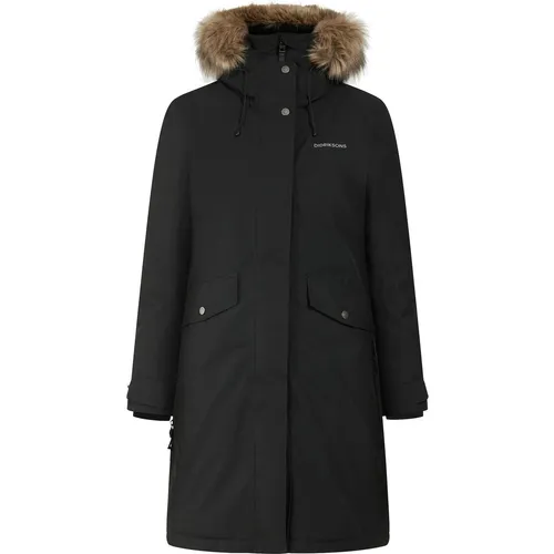 Didriksons Damenmantel Erika schwarz, Größe 46 von Didriksons