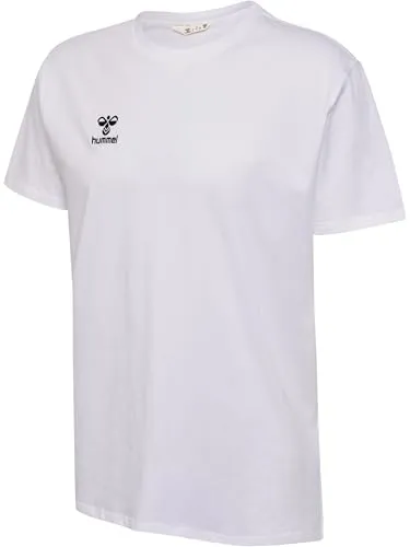 hummel GO 2.0 Cotton T-Shirt Herren, 100% Bio-Baumwolle Qualität, Bequeme Passform, Stretch-Jersey Stoff, Rundhalsausschnitt, Gym Sports & Freizeitbekleidung (1er Pack)