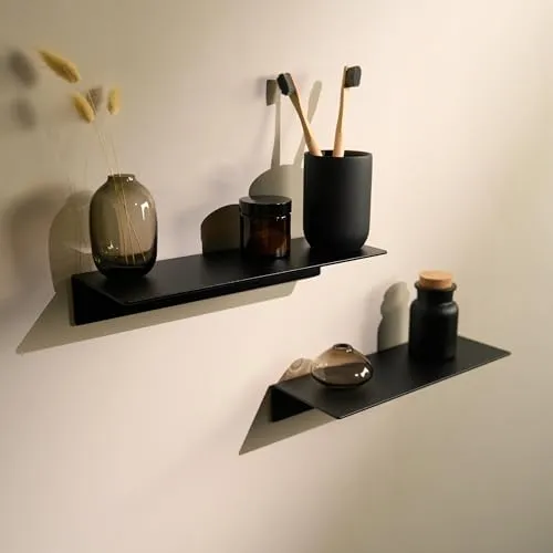 Wandregale & Simse Schwarz von Designfabrik Hamburg