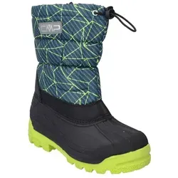 CMP Winterstiefel Sneewy Snow Boot - Wasserdichte Kinderstiefel in Blaugrün, Größe 31 (US 13) - Unisex-Schneestiefel mit wasserdichtem Überschuh und warmem Kunstfellfutter, ideal für unbeschwerte Schneetage. Hoher Schnitt und seitlicher Innenreißverschluss für einfaches Anziehen.
