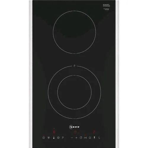 Neff T13TDF9L8 N70 Autarkes Elektro-Domino-Kochfeld - Kochfelder, 30 cm breites Glaskeramikfeld mit Powerstufe und einfacher Bedienung durch TouchControl für müheloses Kochen.