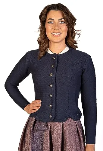 Trachtl Trachtenjacke JACKE - TRACHTENJACKE BLAU, Größe 42 - Trachtenmode, stilvolle Trachtenjacke in Blau aus 50% Baumwolle und 50% Acryl, ideal für festliche Anlässe und bequem in der Maschinenwäsche.
