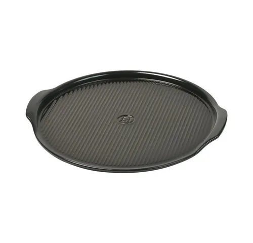 Emile Henry Pizzastein 37 cm – Keramik schwarz