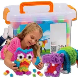 EDIBAZZAR | 800 Stück Kletthaken, kreative, farbenfrohe Haken, großes Set