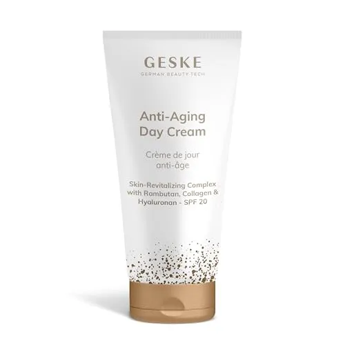 GESKE | Anti-Aging Day Creme | LSF 20 | Feuchtigkeitscreme mit Hyaluron | Antifaltencreme | Feuchtigkeitsspendende Hautcreme | Vegane Formel ohne Tierversuche | Ergänzt GESKE SmartAppGuided™ Devices