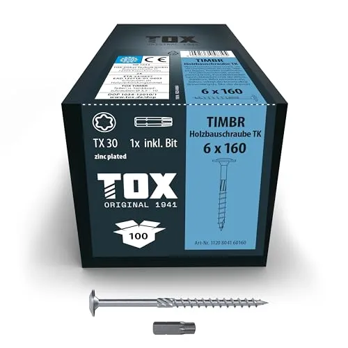 Tox TIMBR 6,0 x 160 TK Schrauben, 100 Stk. von TOX