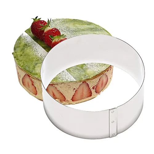 GOBEL - Edelstahl-Pâtisserie-Ring Ø 30 cm - Edelstahl-Vacherin-Ring - Höhe 6 cm - Schnelles und perfektes Herauslösen aus der Form - Höchste Qualität - Hergestellt in Frankreich.