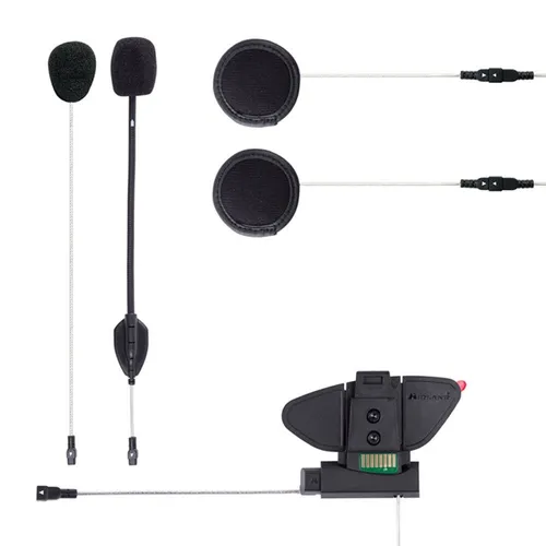 Midland BT Pro Audio Kit, Super Bass Lautsprecher für Helm - Motorrad-Headsets mit Klebe- und Klemmhalterung für einfachen Wechsel zwischen Helmen. Ideal für Midland BT Next Pro, BTX1/2 Pro, bietet exzellenten Sound und einfache Montage.