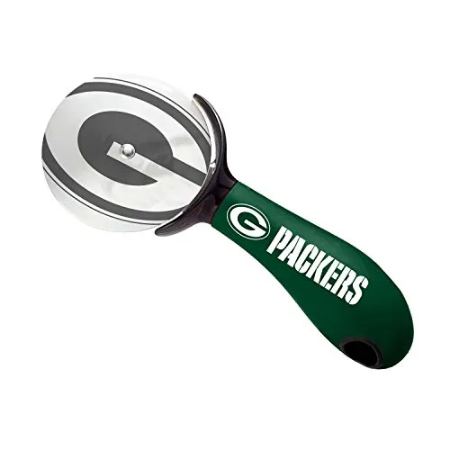 The Sports Vault NFL Green Bay Packers Pizzaschneider - Pizzaschneider aus robustem Edelstahl mit ergonomischem Gummigriff für optimale Kontrolle. Ideal für Sportfans, um Teamgeist beim Pizzagenuss zu zeigen.