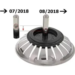 BLANCO 117563 Siebkörbchen 3,5 Zoll Zapfen 2008 (20 Schlitze) LB / Ersatzteil