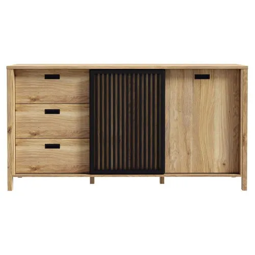 FORTE Kombikommode Sideboard ARENSBURG braun in schwarz von Forte