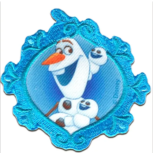 Aufnäher / Bügelbild - Disney Frozen DIE EISKÖNIGIN OLAF - blau - 7,3x7cm