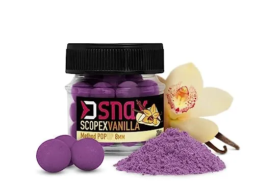 20g 8mm SNAX POP UP KÖDER Pop Up Mini Boilie Scopex Vanille