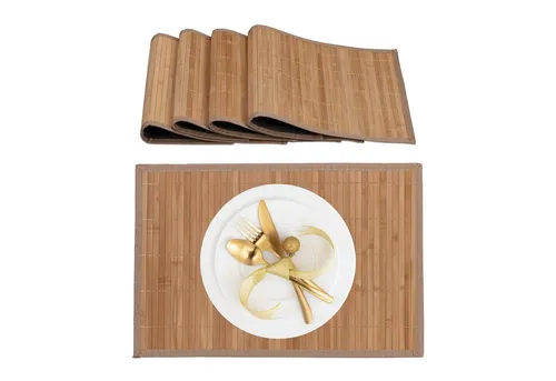 Tischsets Braun von Relaxdays