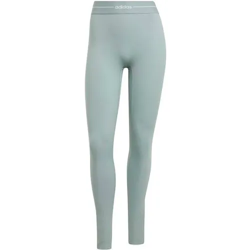 ADIDAS Damen Tight Hyperglam Full Length - Elegante Leggings für aktive Frauen, ideal für Sport und Freizeit. Der hohe Bund betont die Figur, während die Climacool-Technologie für ein angenehmes Tragegefühl sorgt. Perfekt für einen stylishen Auftritt im Fitnessstudio oder unterwegs.