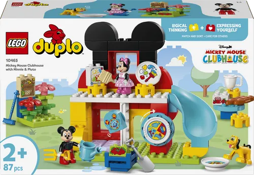 LEGO® DUPLO 10465 - Micky Maus Wunderhaus mit Minnie und Pluto - Lustiges 87-teiliges Set für Kinder ab 2 Jahren. Fördert kreatives Spiel und Motorik mit beliebten Charakteren aus der Disney-Welt.