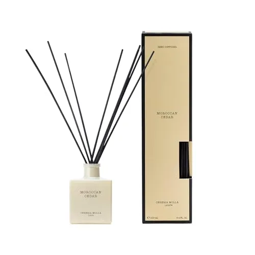 CERERÍA MOLLA 1899 | Mikado Premium Moroccan Cedar | Raumduft | Stäbchen-Diffusor | Duft für Zuhause | 100 ml