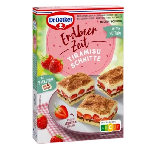 Produktbild Dr. Oetker Erdbeer Zeit Tiramisu Schnitte Limited Edition 200g