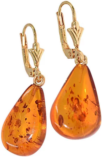 Firetti Paar Ohrhänger mit Bernstein in braun von Firetti