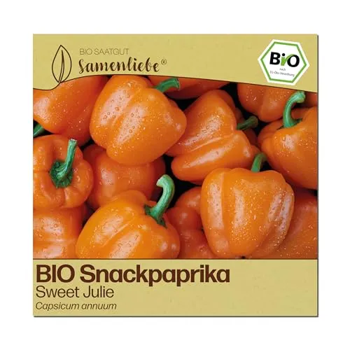 Samenliebe BIO Paprika Samen | Snackpaprika Sweet Julie in orange von Samenliebe
