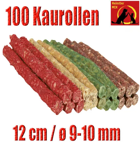 Trixie Kaurollen Rinderhaut gemahlen bunt Kauknochen Kausnack 100St 9-10mm 900g