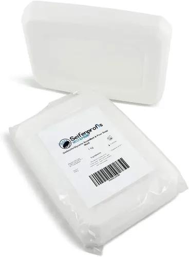 Gießseife Rohseife Glycerinseife Seifen gießen - Weiß/Opak - 1 kg