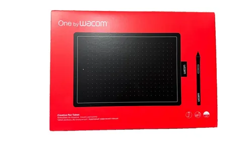 One by Wacom Stifttablett - Medium, drucksensitiver Stift ohne Batterien für präzises Zeichnen und effektives Online-Studium