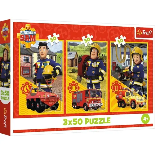 Puzzle 3x50pieces The team from the fi re station Trefl 5900511348804