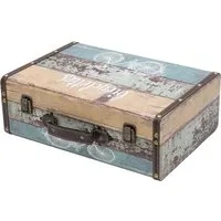 HMF Vintage Koffer Aufbewahrungsbox in blau von HMF