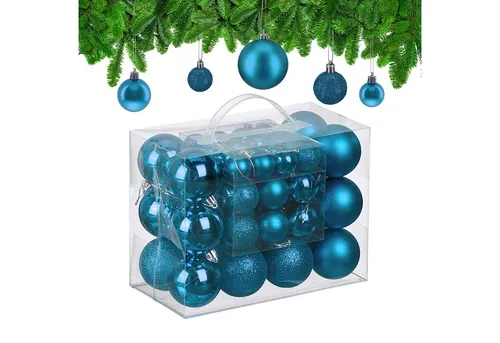 Weihnachtsbaumschmuck Silber von Relaxdays