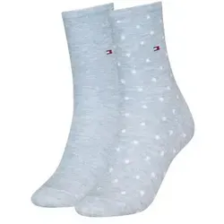Tommy Hilfiger 2P Women Dot Sock Hellblau Gr 39/42 Damen