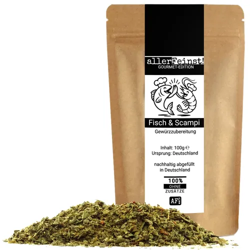 allerFeinst! - Premium Fisch & Scampi Gewürz | Gourmet Gewürzzubereitung | 100g