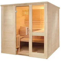 Harvia Komfort Small Massivsauna aus Fichte Saunakabine ca. 208x158x204 cm - Braun