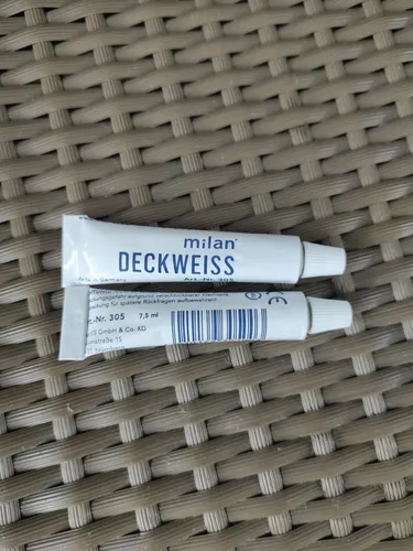 MILAN 2 x Deckweiss 7,5ml = Grundpreis 100ml EUR 13,33