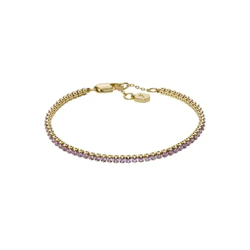 Fossil Ellis Damen Gold-Ton Messing Armband, JA7306710 in gold von Fossil