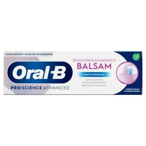 Produktbild Oral-B Zahnpasta Sensitivität & Zahnfleisch Balsam 4x 75ml