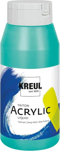 KREUL Acrylfarbe Triton Acrylic Liquid kobalttürkis 750 ml
